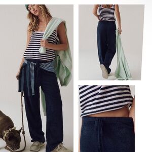 Free People Movement Cozy Season Set Color Navy Lilac Combo